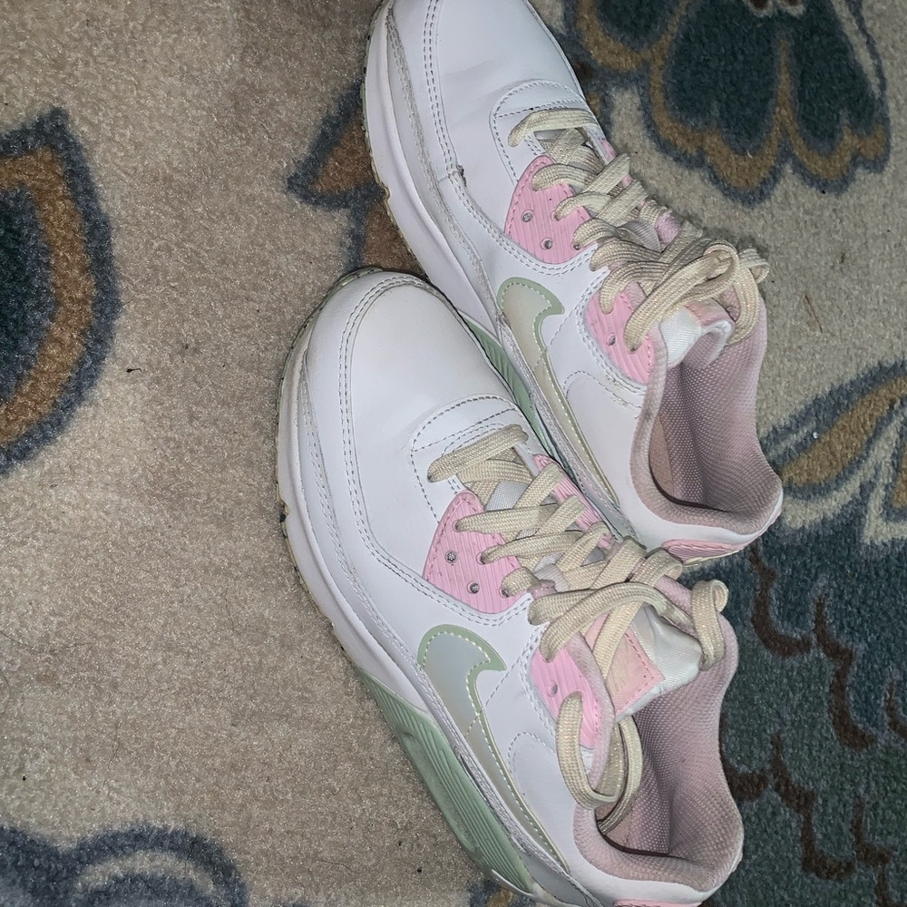 Nike Kids Sneakers White Pink Green